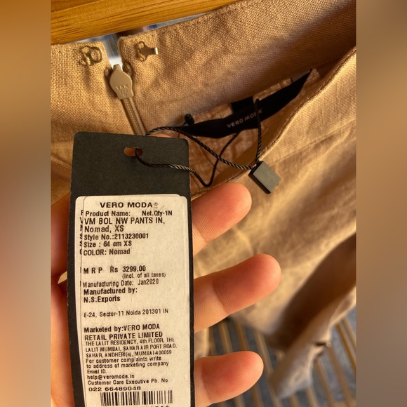 Vero Moda Linen Pant. Size -XS - Picture 10 of 11